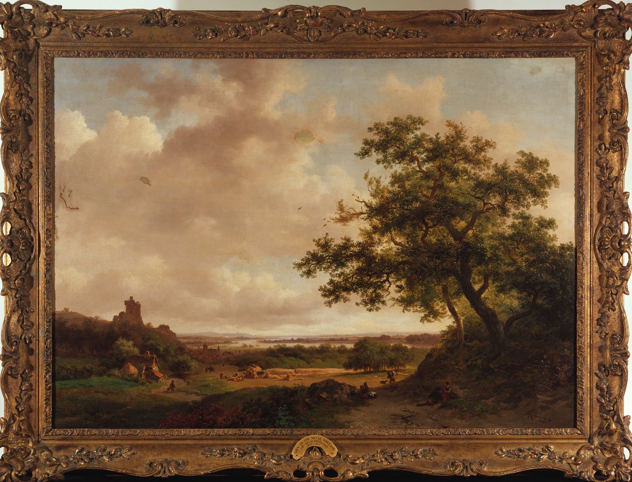 Vista sobre el Mosa, Holanda, 1859 de Frederick Marianus Kruseman