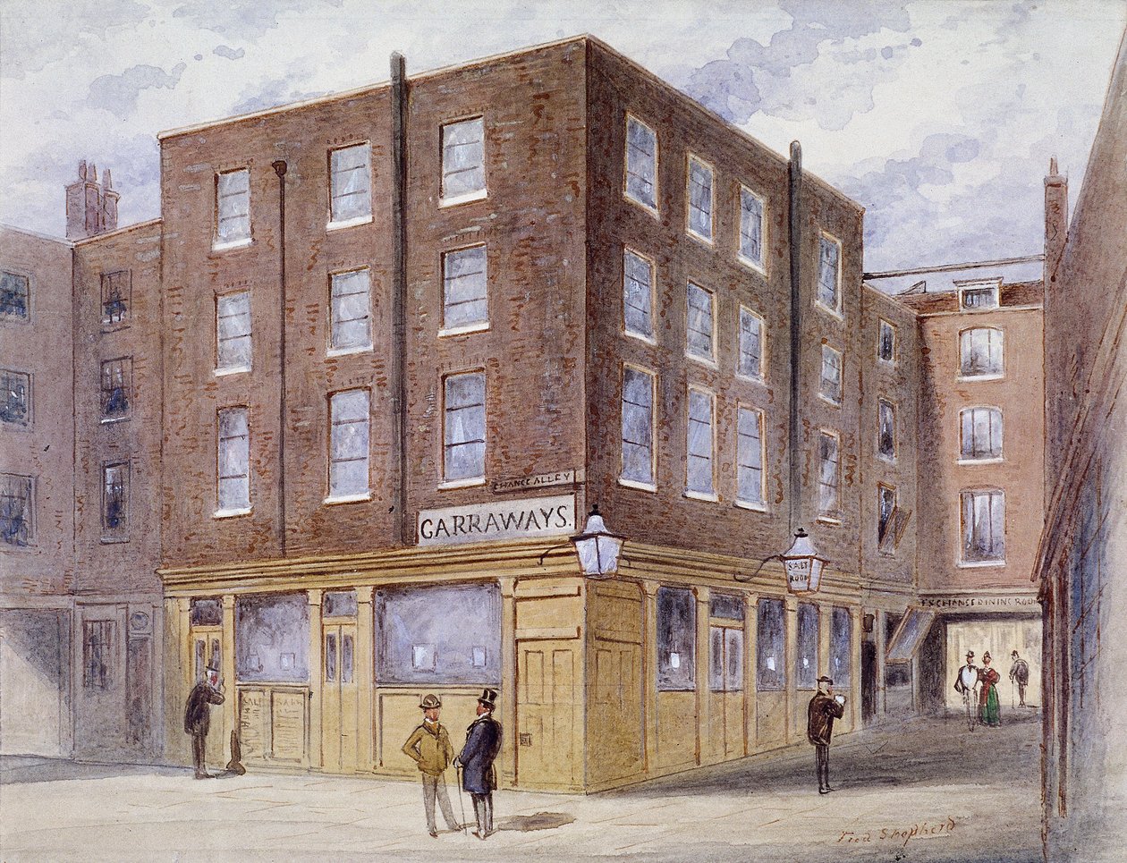 Change Alley, Londres, 1873 de Frederick Napoleon Shepherd