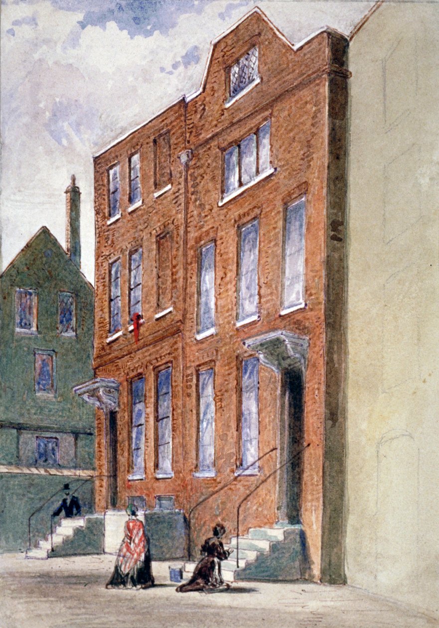 Vista de la Oficina del Vicario General, Bell Yard, Knightrider Street, Ciudad de Londres de Frederick Napoleon Shepherd