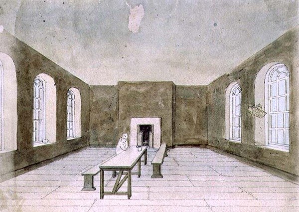 La sala de los condenados, prisión de Newgate de Frederick Nash