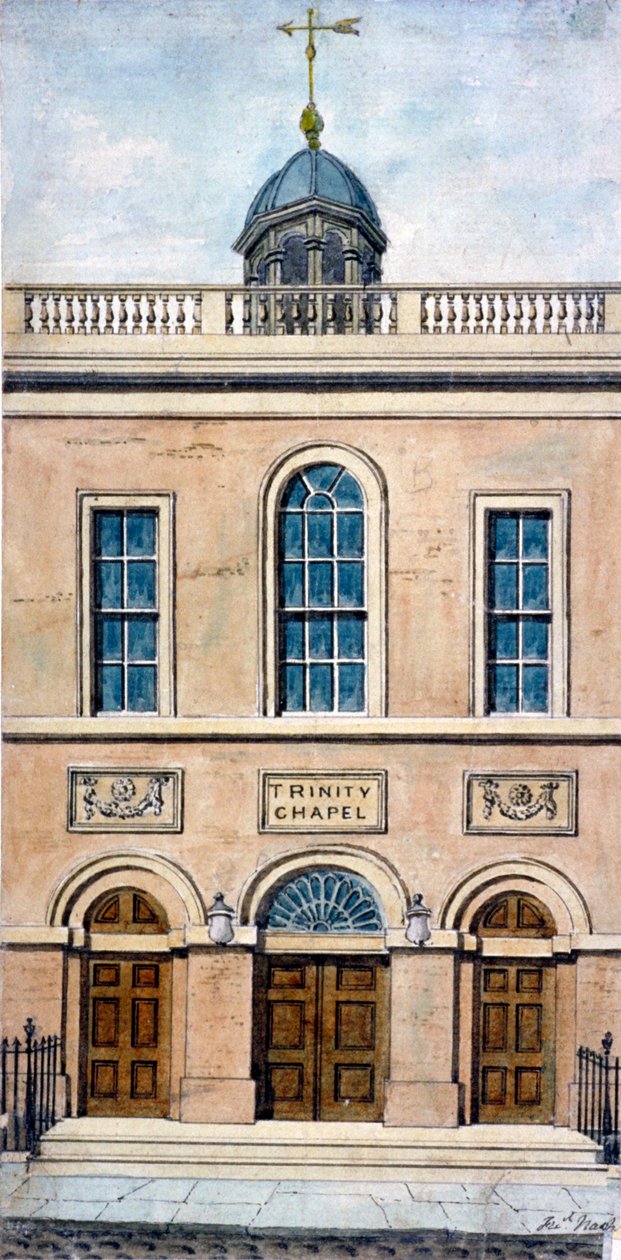 Capilla de la Trinidad, Conduit Street, Westminster, Londres de Frederick Nash