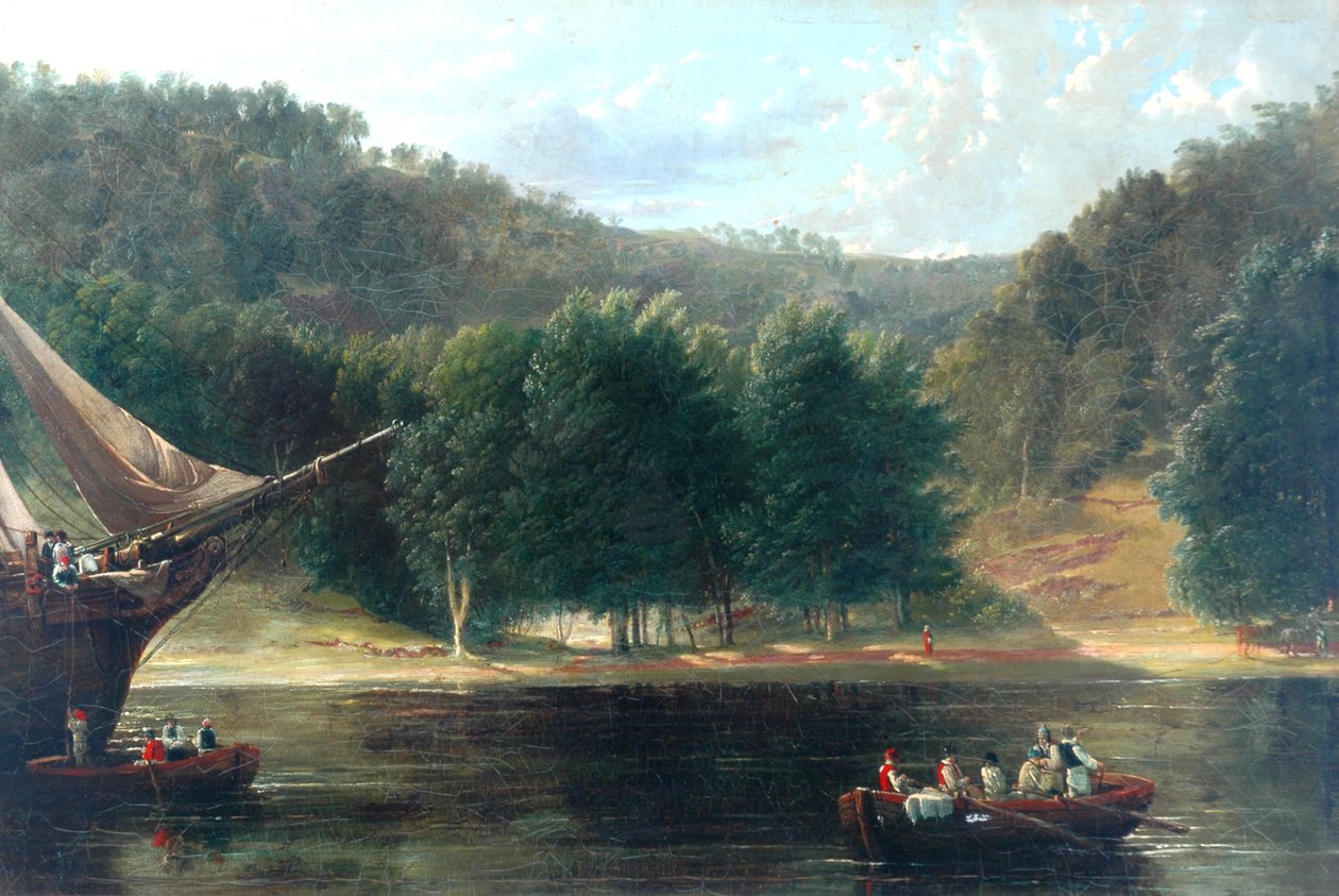 Escena costera, 1835 de Frederick Richard Lee