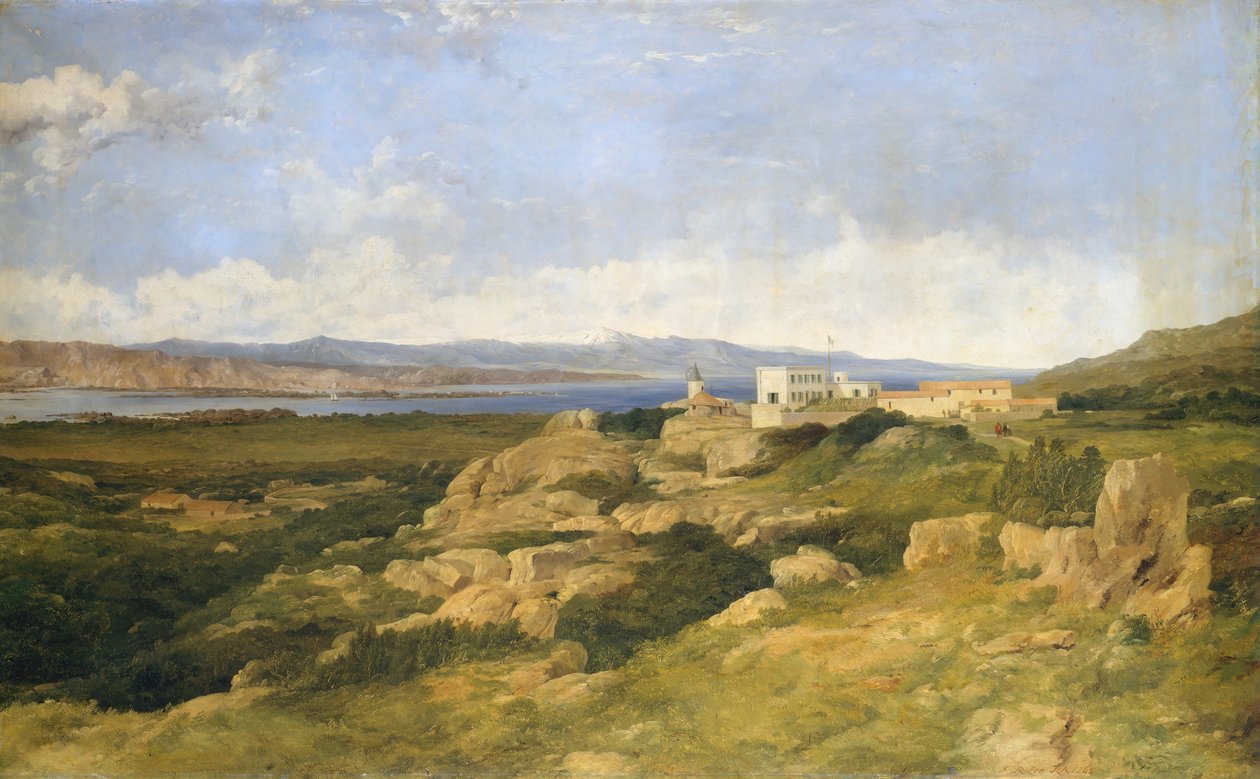Residencia del General Garibaldi en Caprera, 1865 de Frederick Richard Lee
