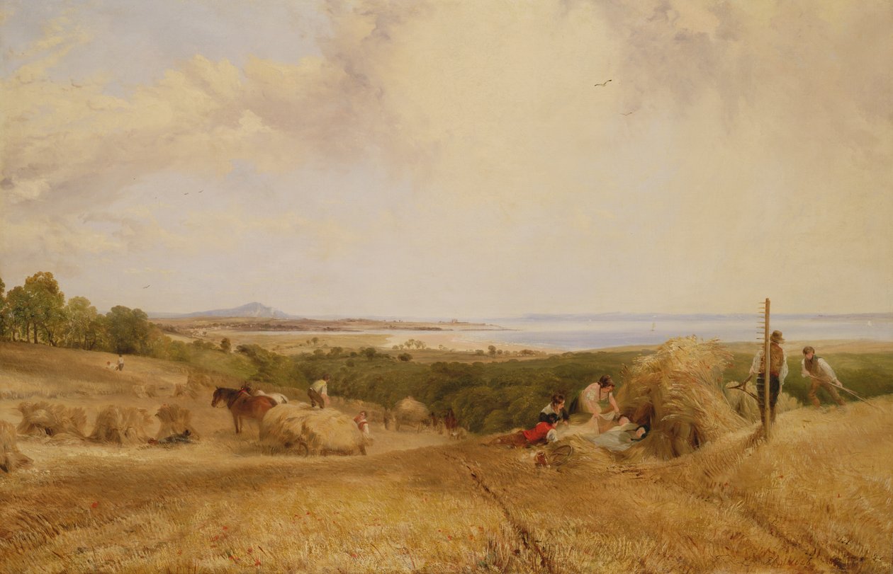 El campo de la cosecha, 1846 de Frederick Richard Lee