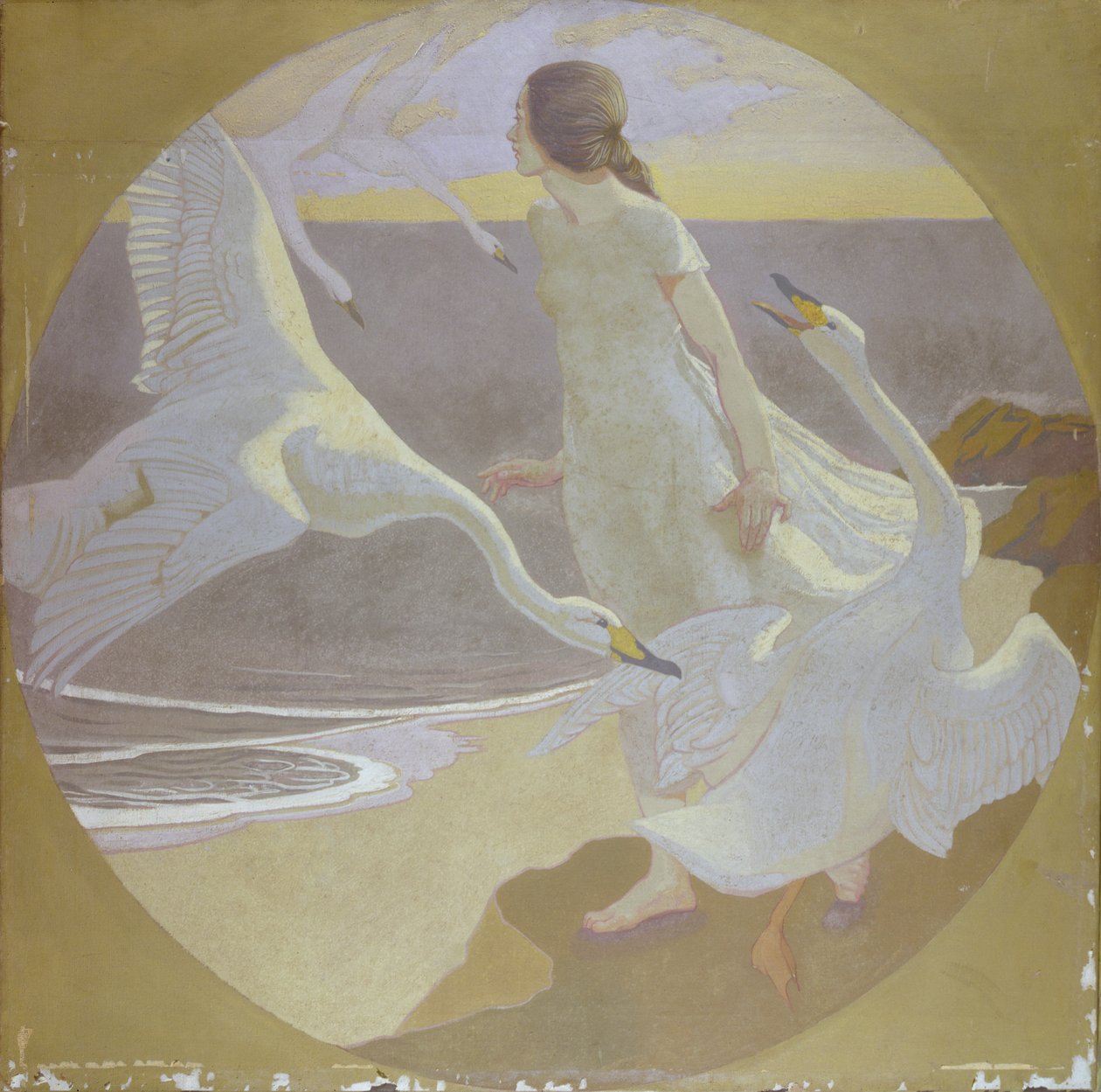 Ilustración de un cuento de hadas (óleo sobre lienzo) de Frederick Samuel Beaumont