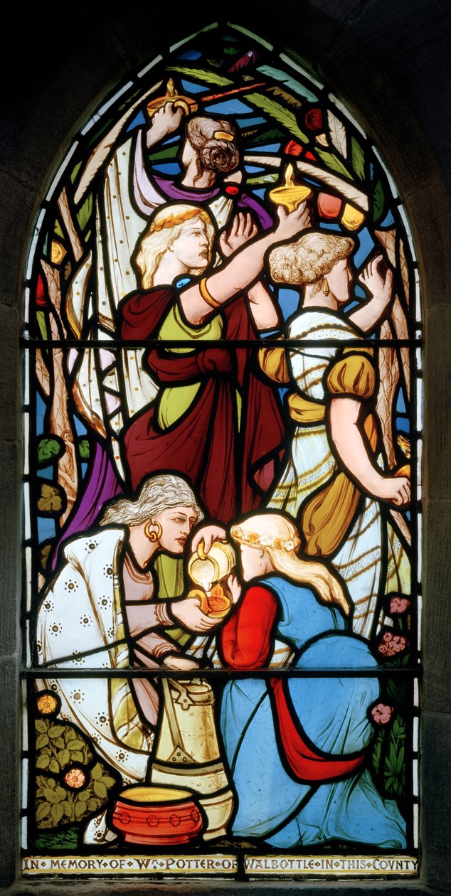 Las vírgenes prudentes y necias, 1870 de Frederick Vincent Hart