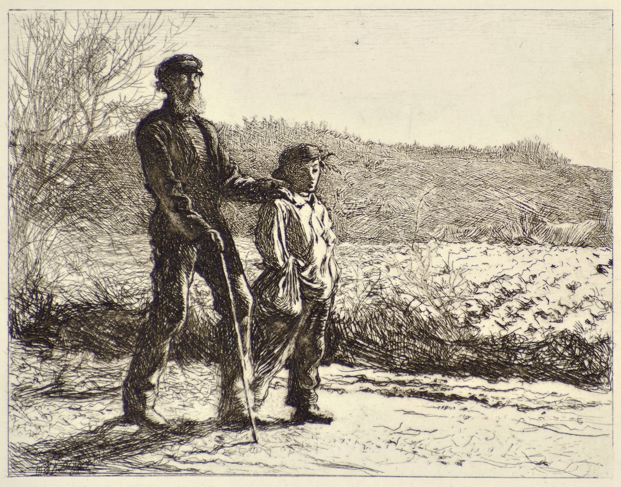 El hombre ciego de Frederick Walker