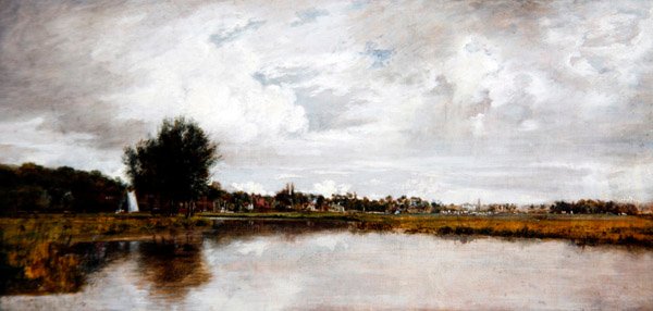 El río Yare en Thorpe, cerca de Norwich, c.1820-21 de Frederick Waters Watts