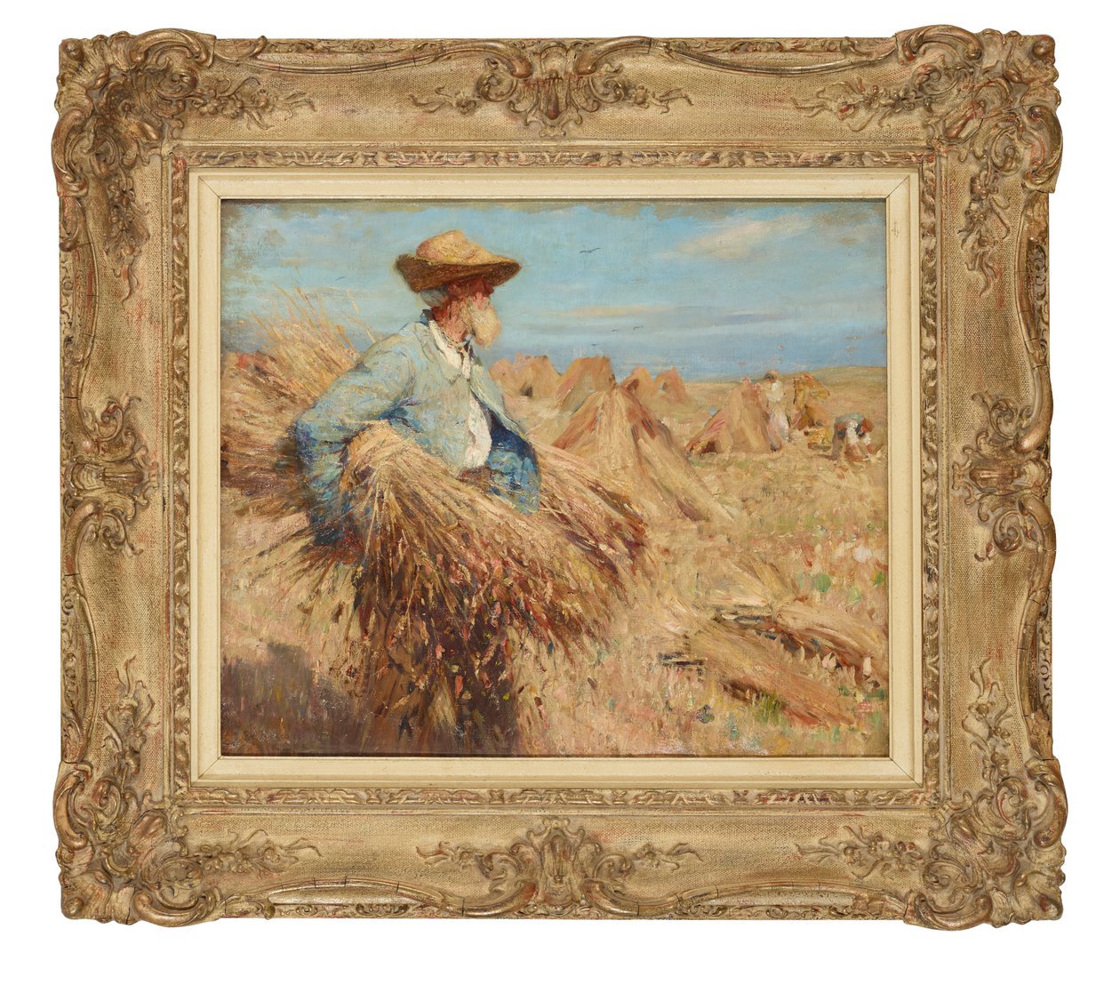Tiempo de cosecha (óleo sobre lienzo) de Frederick William Jackson