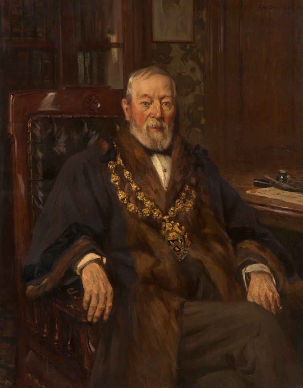 Retrato de Abraham Crompton de Frederick William Jackson