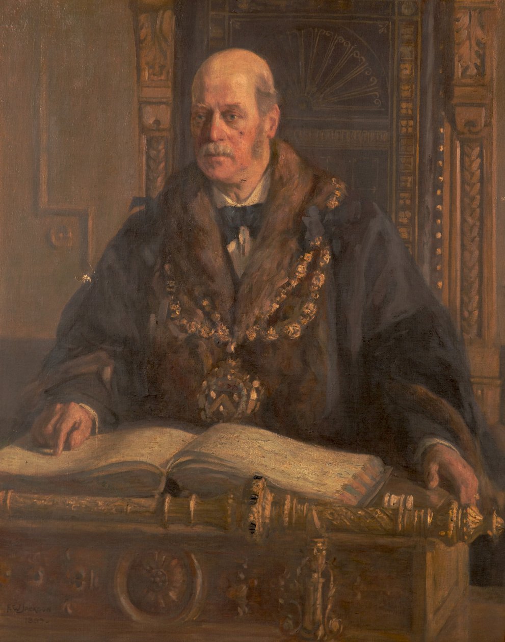Retrato de Alfred Waddington de Frederick William Jackson
