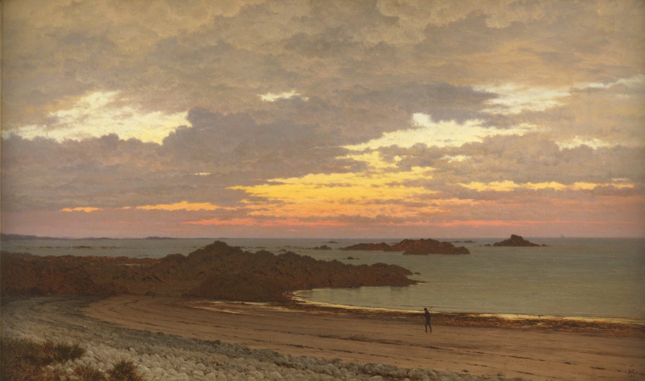 Atardecer en la Costa, 1887 de Frederick William Meyer