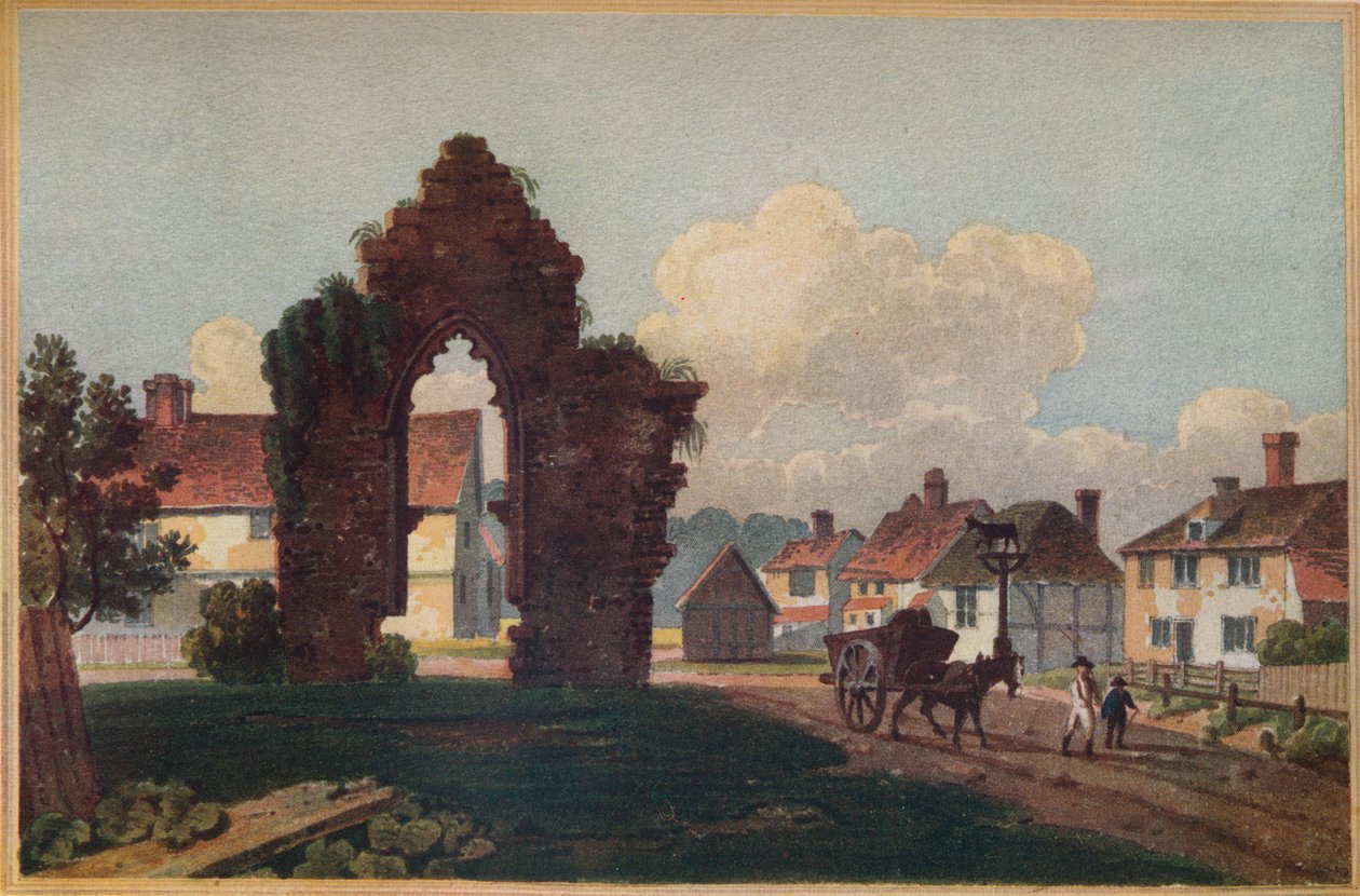 Restos de una antigua capilla, Milkhouse Street, cerca de Cranbrook, Kent, 1813 de Frederick Wilton Litchfield Stockdale