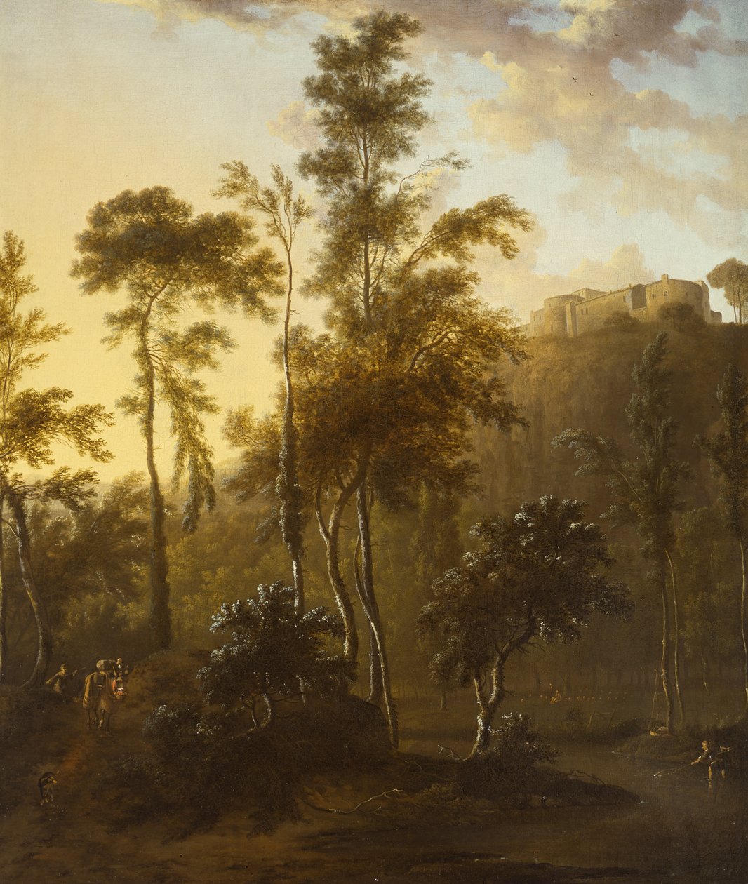 Paisaje Italianizante con Pescadores de Frederick de Moucheron