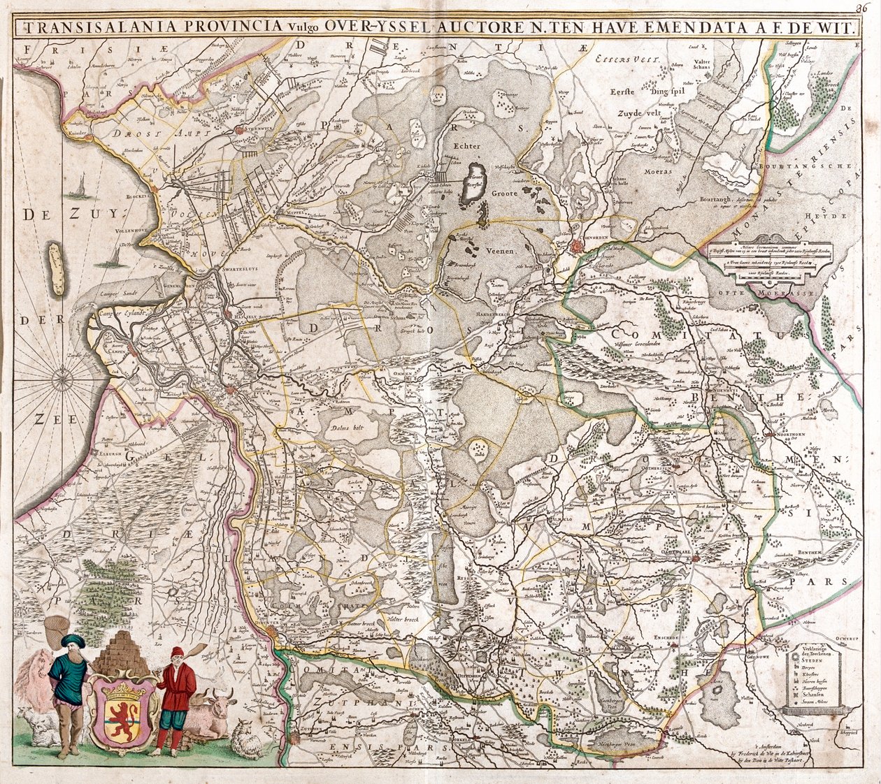 Drenthe, Overijssel, Países Bajos de Frederick de Wit