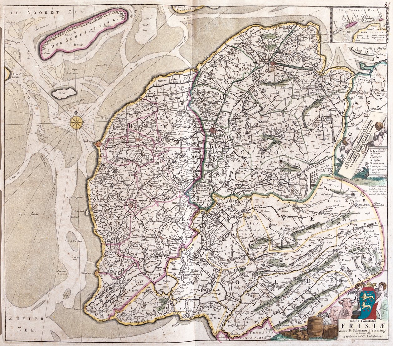 Friesland, Groningen, Países Bajos de Frederick de Wit
