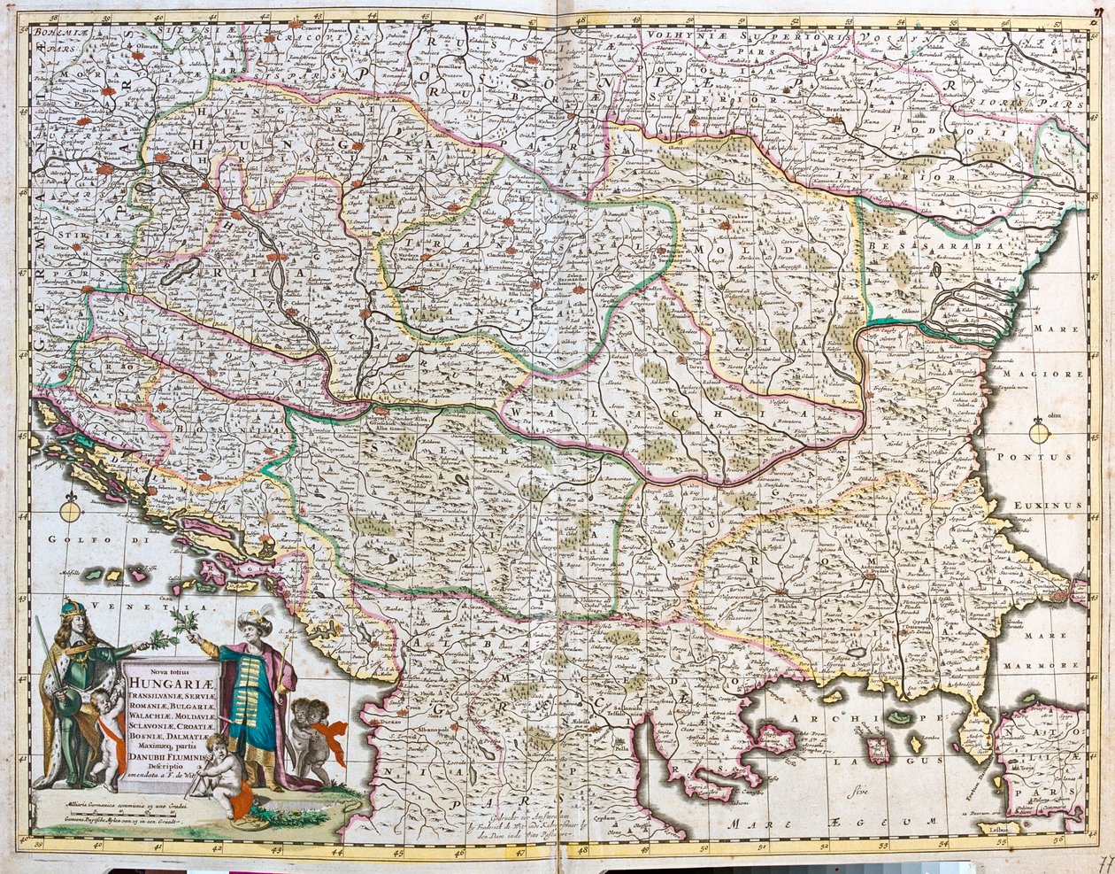 Hungría, Bosnia y Herzegovina, Croacia, Serbia, Bulgaria, Rumanía, Montenegro, Albania, República de Macedonia, norte de Grecia de Frederick de Wit