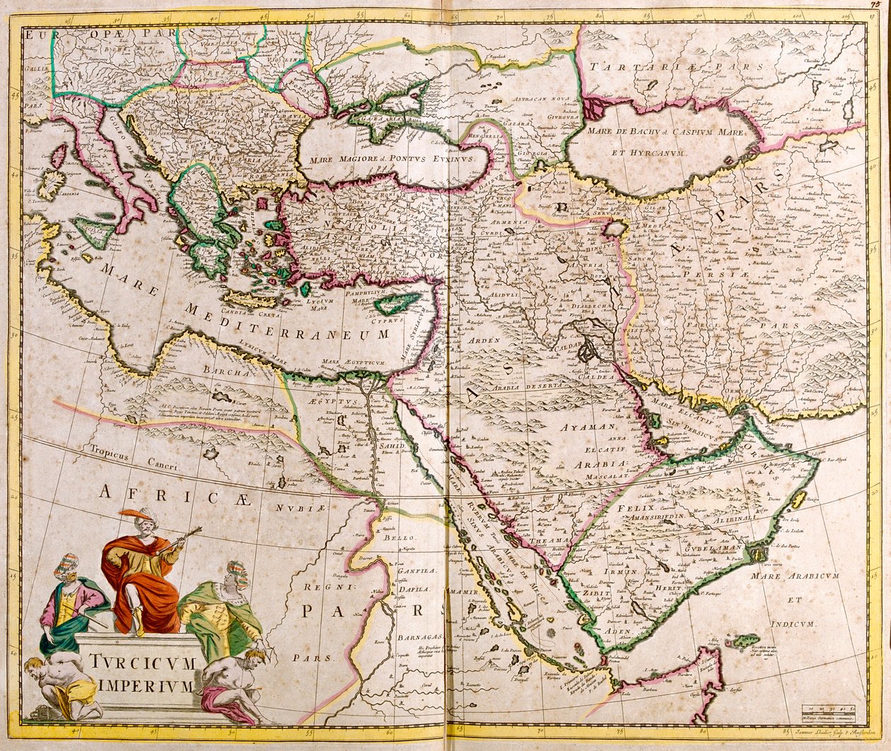 Italia, Península Balcánica, Turquía, Líbano, Siria, Israel, Jordania, Irak, Península Arábiga, Irán de Frederick de Wit