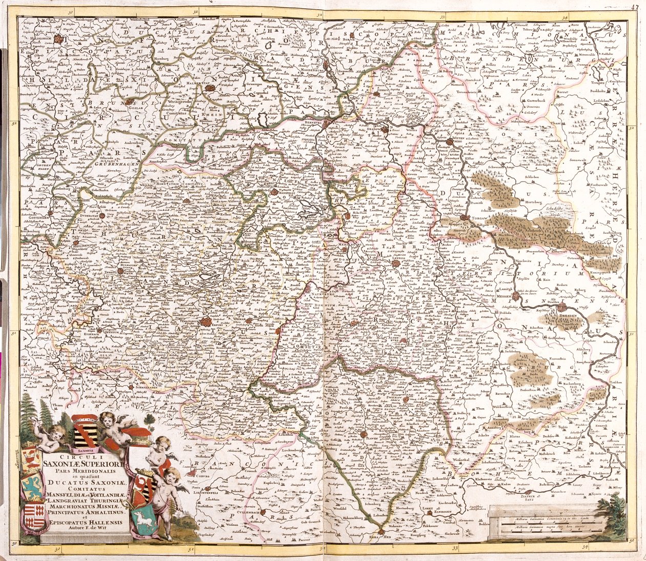 Baja Sajonia, Sajonia-Anhalt, Sajonia, Turingia, Alemania de Frederick de Wit