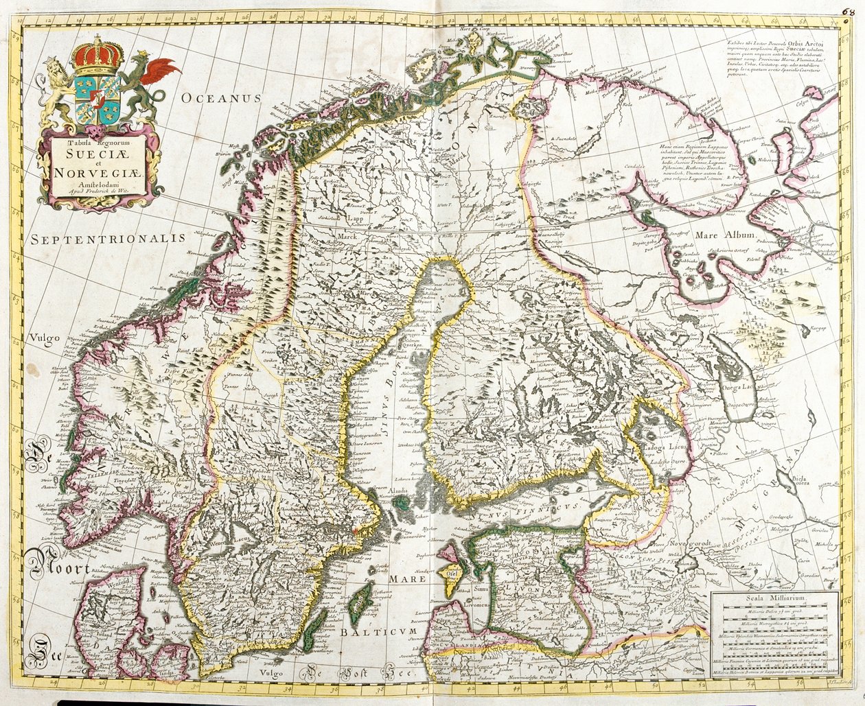 Suecia, Noruega, Finlandia, Estonia, Distrito Federal del Noroeste de Rusia de Frederick de Wit