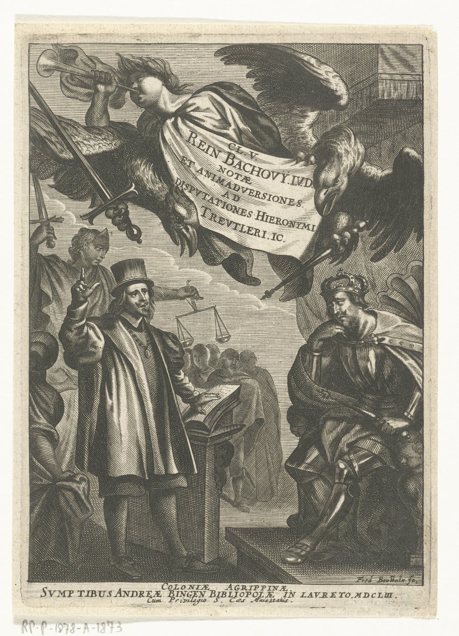 Disputas de Reinhard Bachow von Echt y Hieronymus Treutler de Frederik Bouttats (I)
