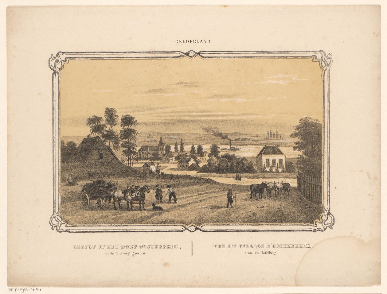 Vista de Oosterbeek
Vista del pueblo de Oosterbeek desde la Montaña de la Mesa (título en el objeto)
Gelderland (título de la serie en el objeto) de Frederik Lodewijk Huygens