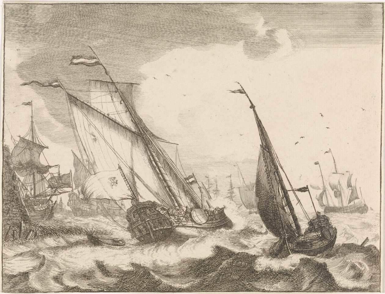 barcos en el mar de Frederik Ottens