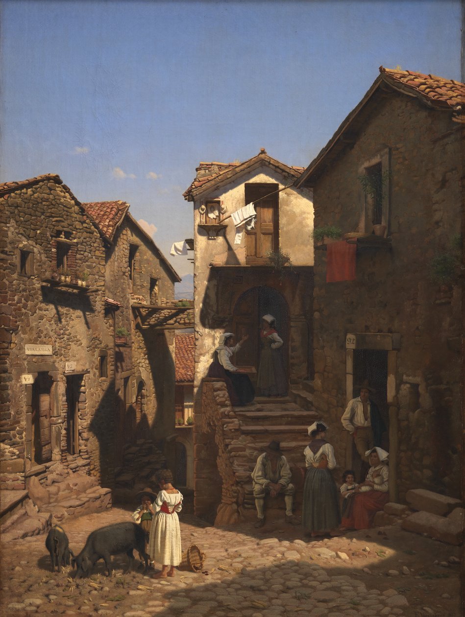 Una calle en Gerano de Frederik Vermehren