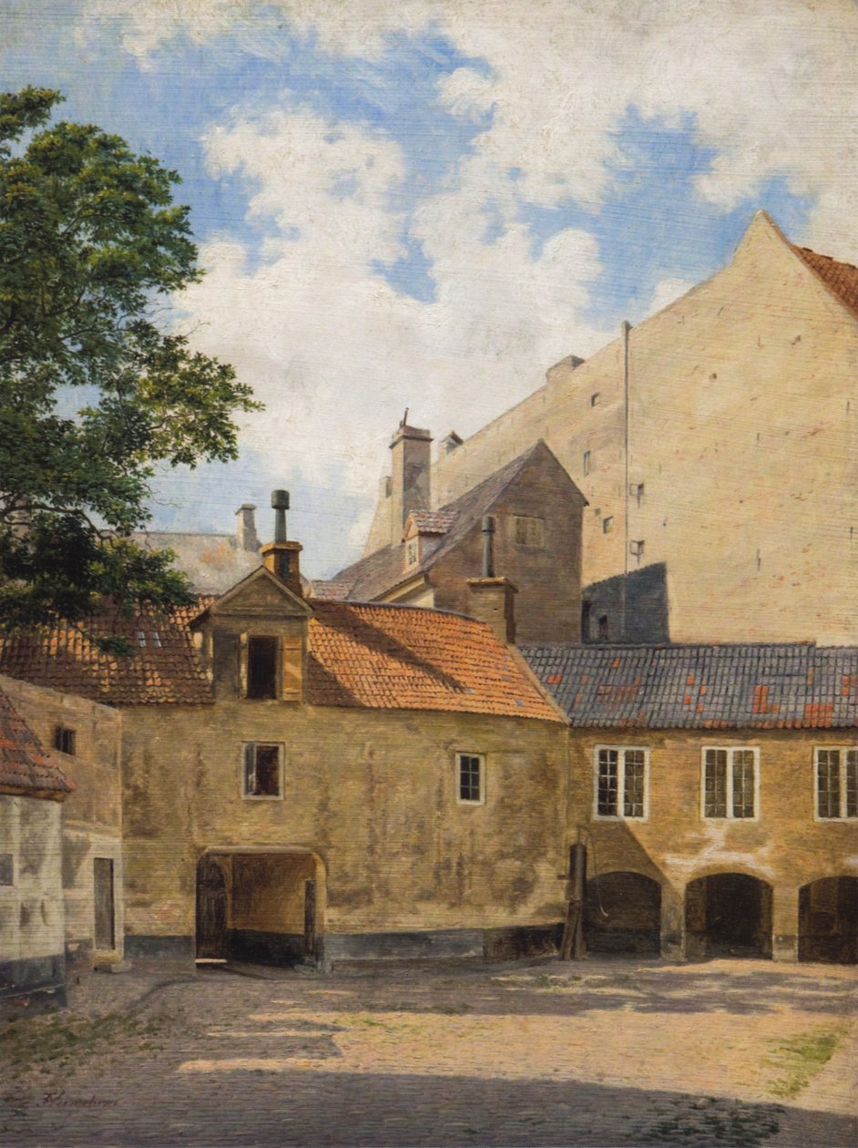 Desde el patio del Thotts Palais en Kongens Nytorv. de Frederik Vermehren