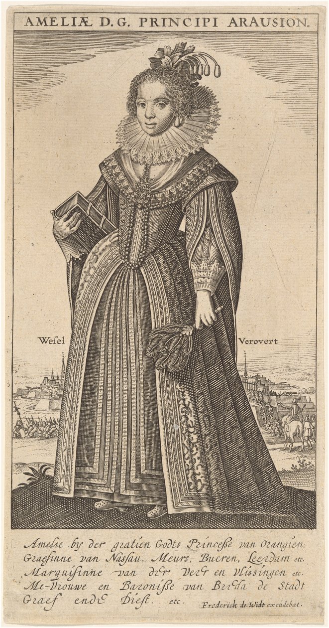 Amalia, esposa de Federico Enrique, Príncipe de Orange de Frederik de Wit