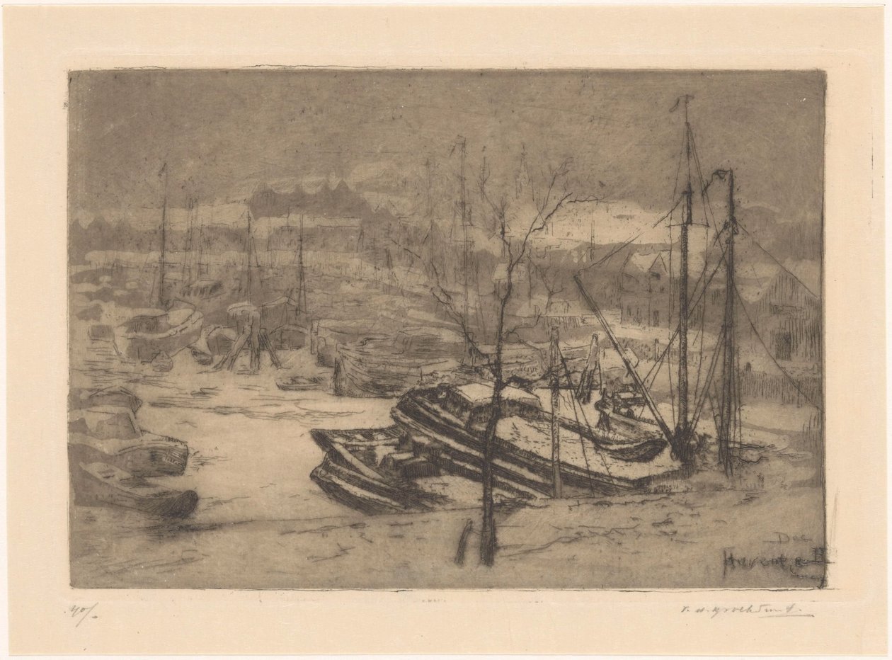 Haventje (título original del objeto) de Frederika Henriëtte Broeksmit (signed by artist)