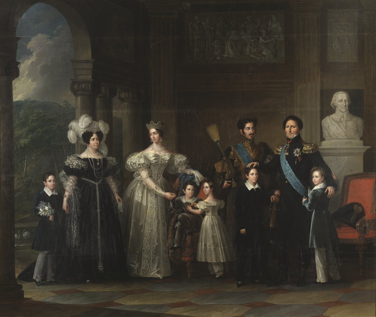 La familia Bernadotte, 1837 de Fredric Westin