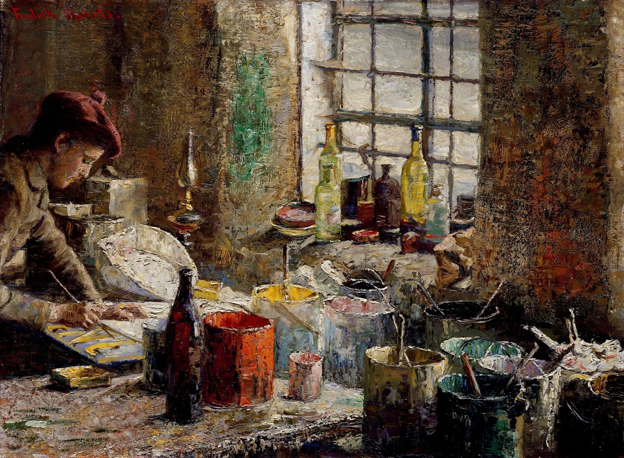 El taller del pintor de Fredrik Kolstoe