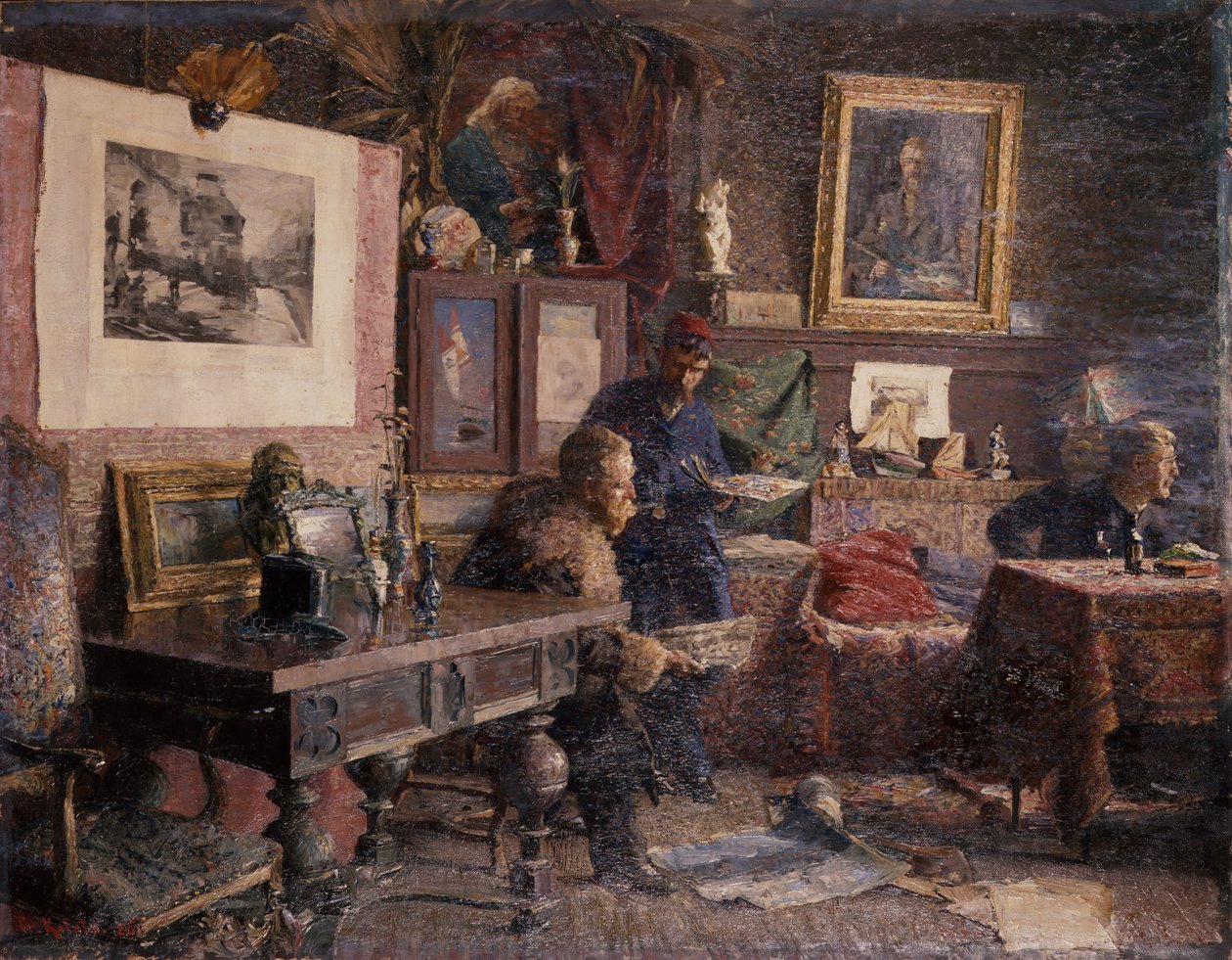 El estudio (pintura) de Fredrik Kolstoe