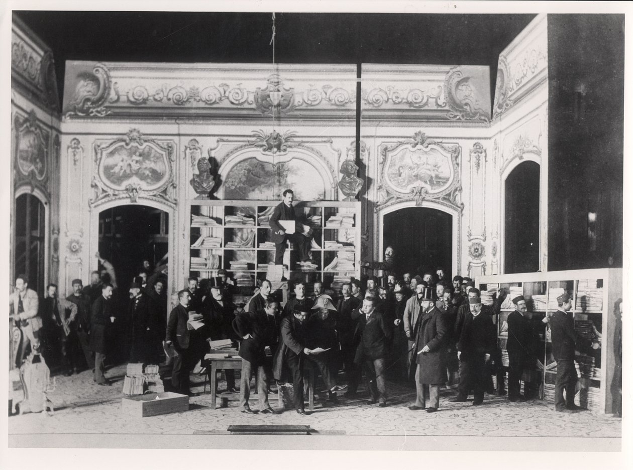 Ensayo para Thermidor por Victorien Sardou (1831-1908) 24 de enero de French Photographer