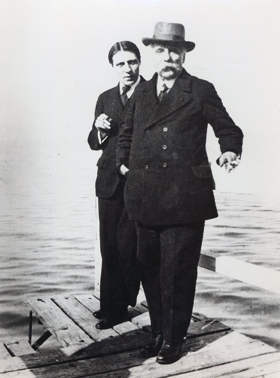 Alfred Cortot (1877-1962) y Gabriel Faure (1845-1924), principios del siglo XX de French Photographer