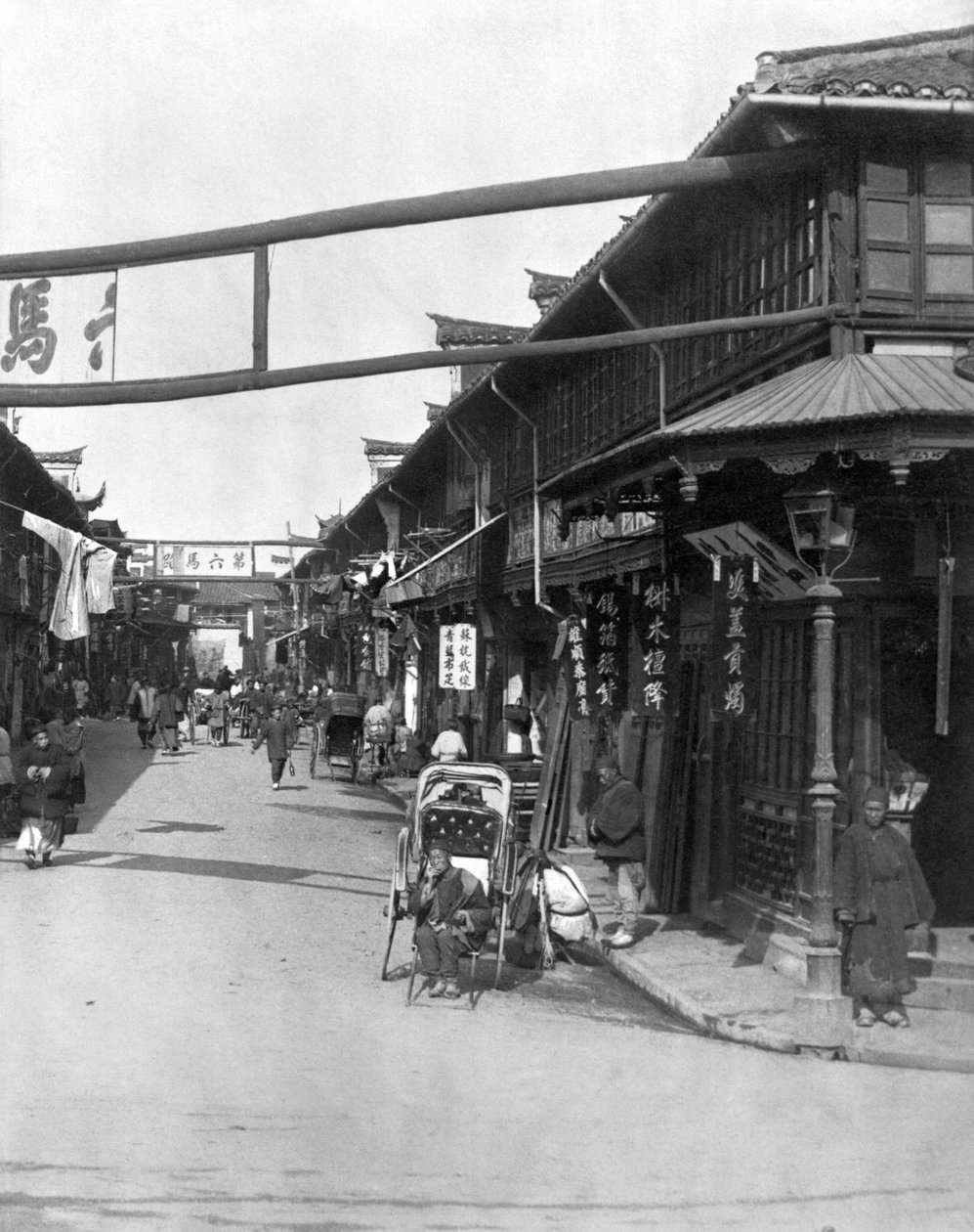 Barrio Chino en Shanghái, finales del siglo XIX de French Photographer