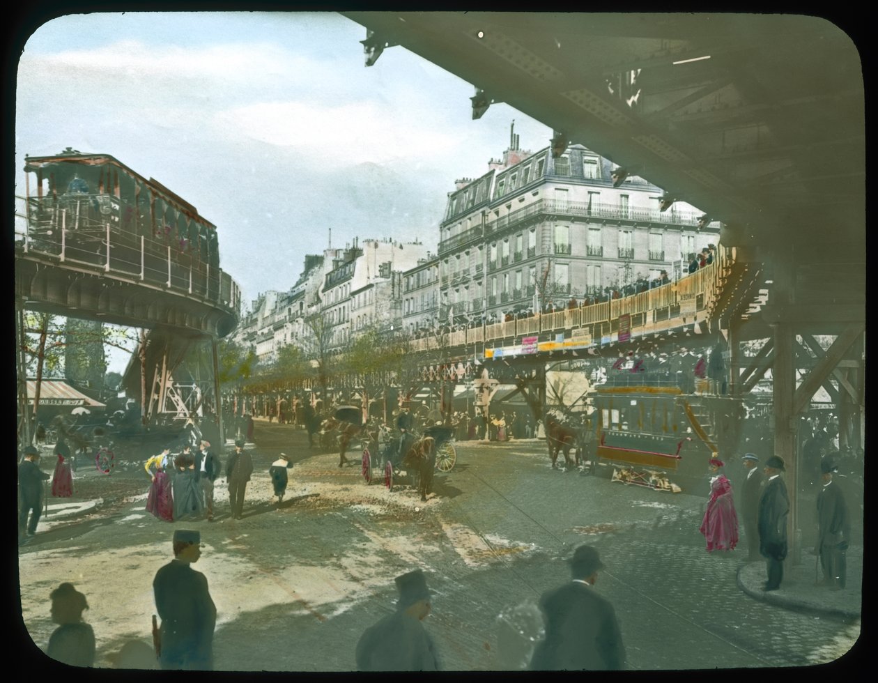 Exposición de París: Plataforma rodante, 1900 de French Photographer