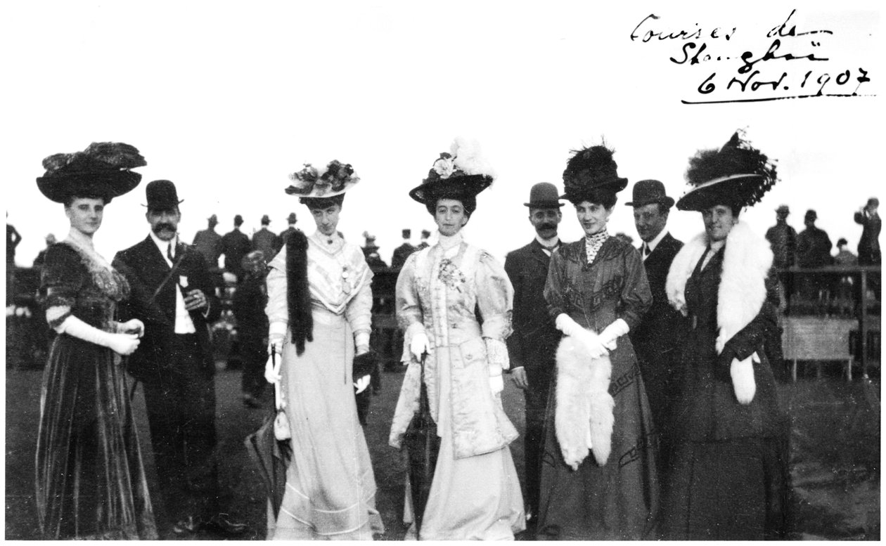 Carreras en Shanghái, China, 1907 de French Photographer