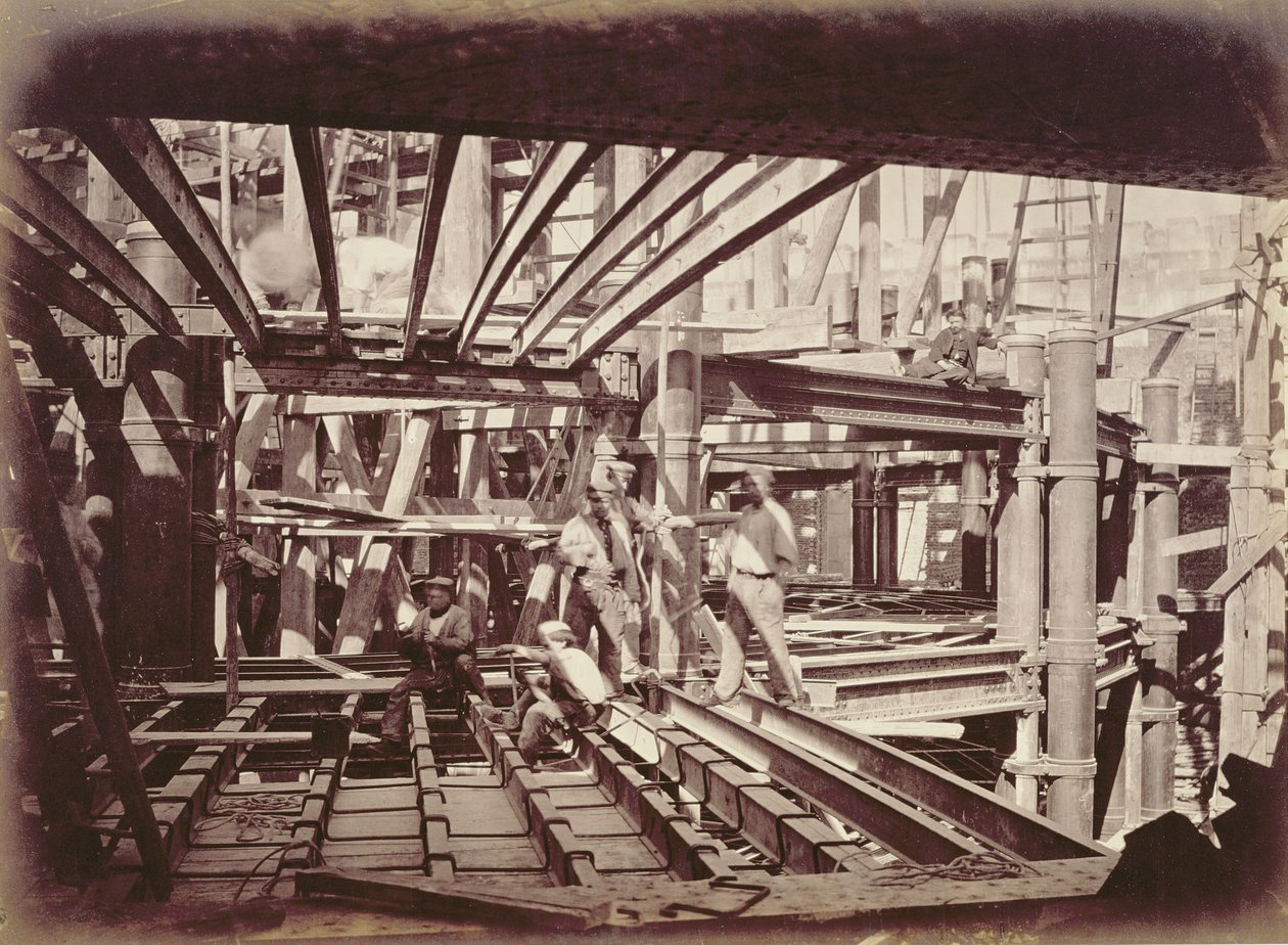 La construcción de la Ópera de París de French Photographer