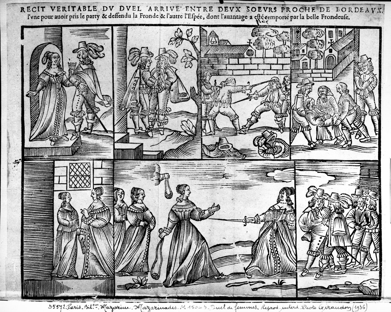 Un duelo entre dos hermanas cerca de Burdeos, 1650 de French School