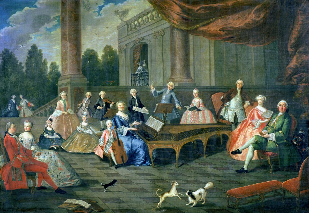 Un concierto familiar en el Château Renescure de French School