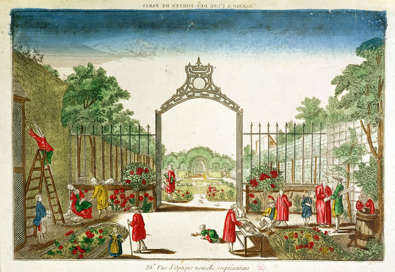 Un huerto en una de las puertas de París de French School