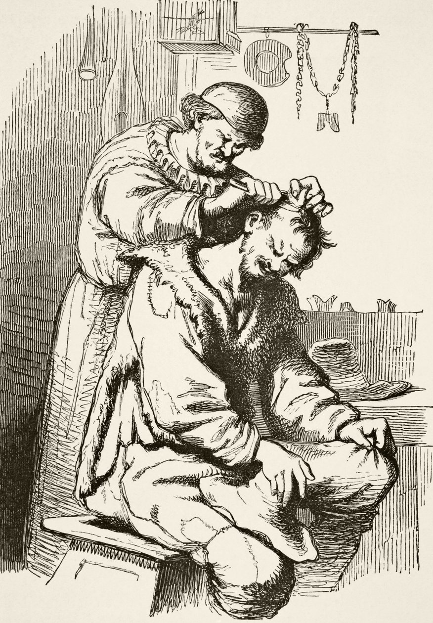 Un doctor realizando una operación, de 