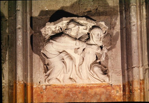 Una escena galante, de la consola en el transepto de French School