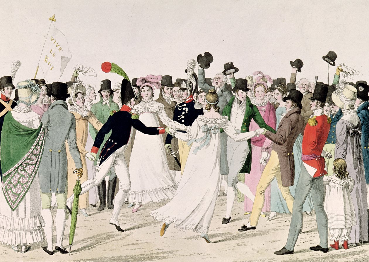 Una noche en las Tullerías en julio de 1815 de French School