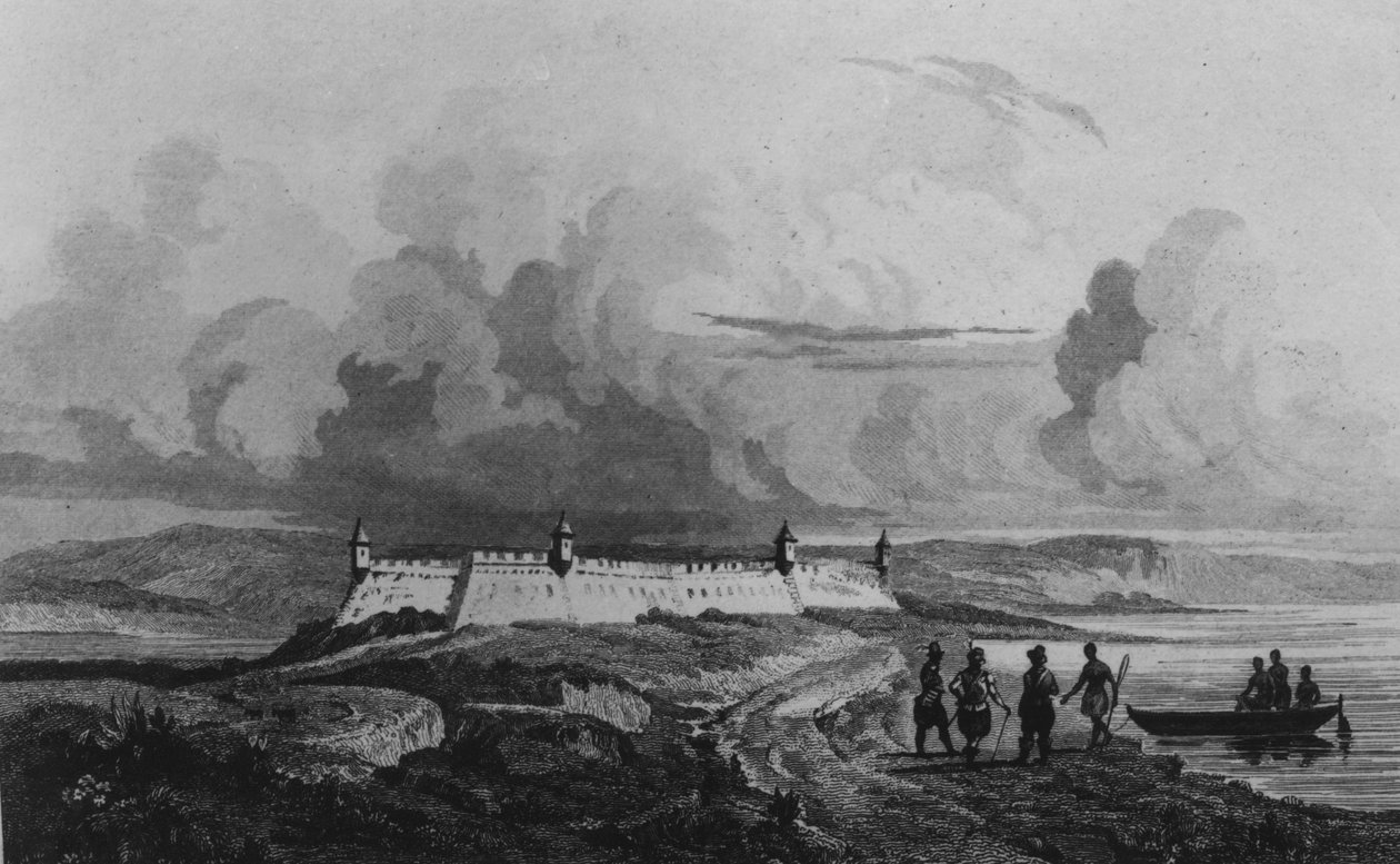 Antiguo fuerte en el Río Grande, de 