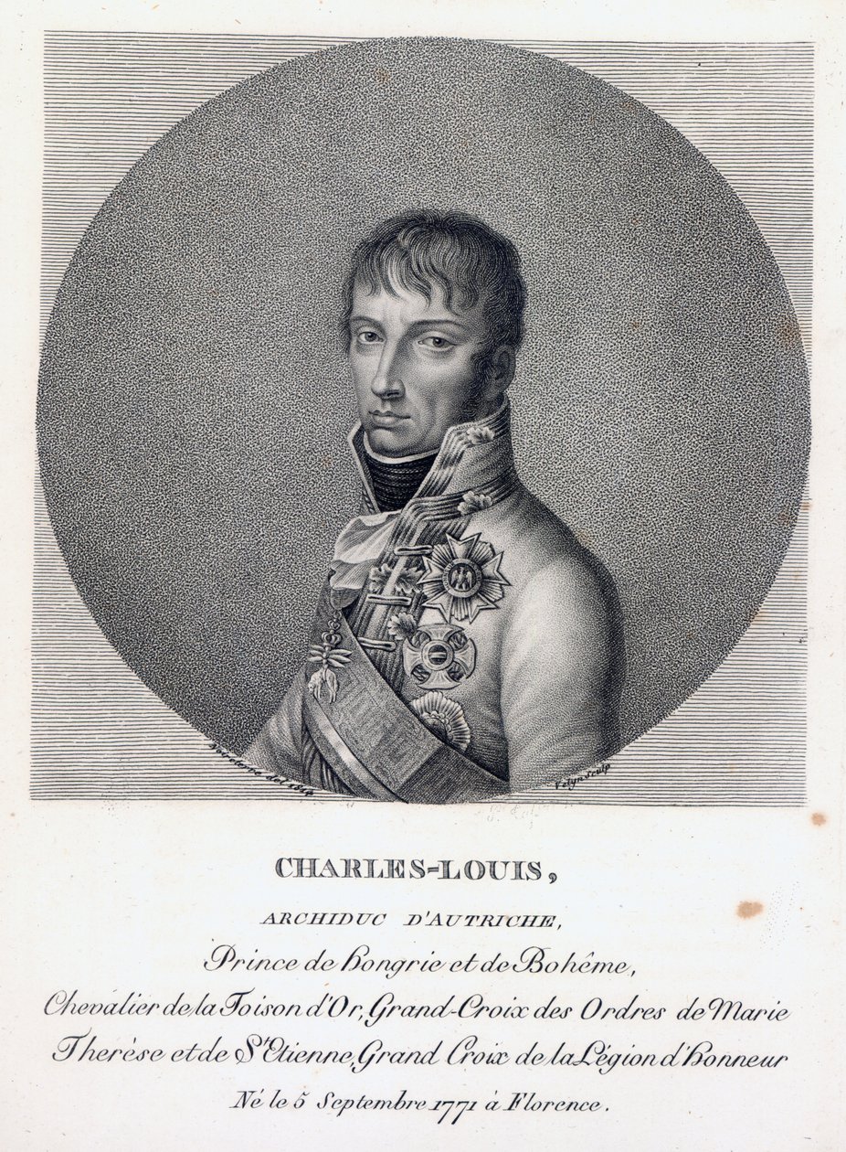 Archiduque Carlos de Austria, Duque de Teschen, c.1814 de French School