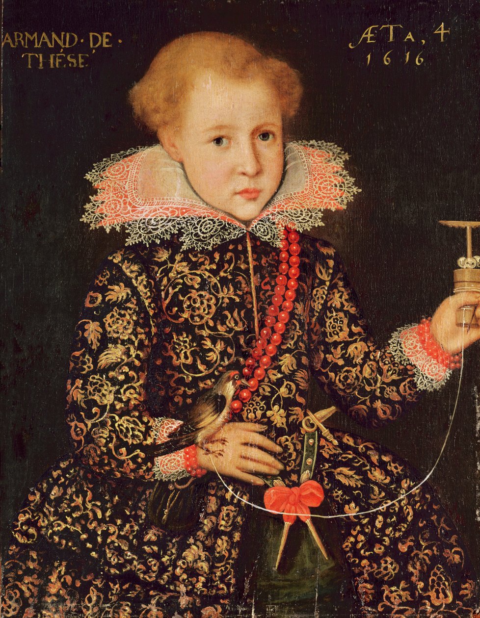 Armand de Tesse (n.1612) a los cuatro años, 1616 de French School