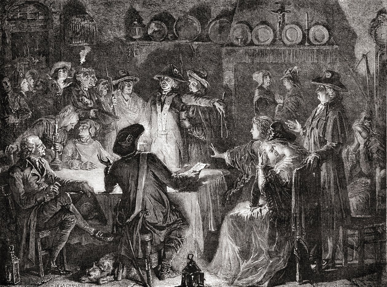Arresto de la Familia Real en Varennes, 21 de junio de 1791 de French School